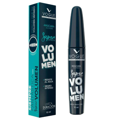 MÁSCARA DE PESTAÑAS A PRUEBA DE AGUA SUPER FANTASTIC VOLUMEN VOGUE-0