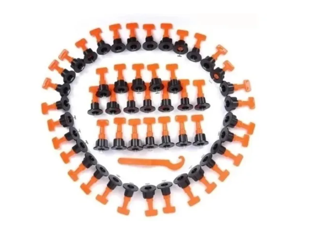 Kit De Sistema De Niveladores De Azulejo Reutilizable 50+1-5
