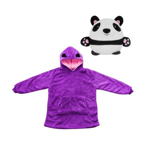 Peluche Poleron Con Capucha Niño Y Niña Huggle Pets - PANDA-0
