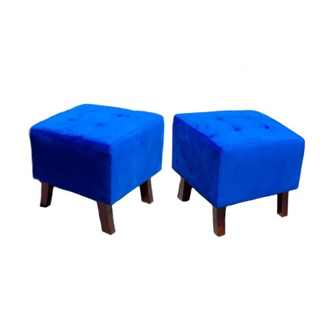 Set 2 Poufs Cuadrado  Chester-0