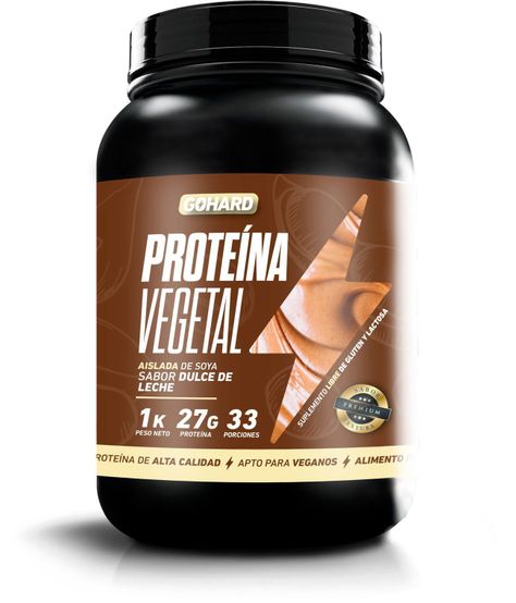 PROTEÍNA VEGETAL - 33 SERVICIOS - GOHARD DULCE DE LECHE-0