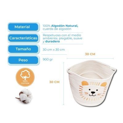 Cesta de Almacenamiento Infantil León-2