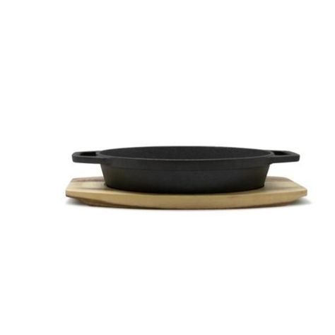CASEROLA IRON CAST BASE MADERA-2