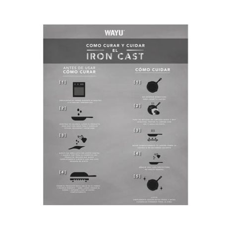 CASEROLA IRON CAST BASE MADERA-5