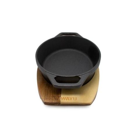 CASEROLA IRON CAST BASE MADERA-3