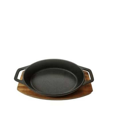 CASEROLA IRON CAST BASE MADERA-0