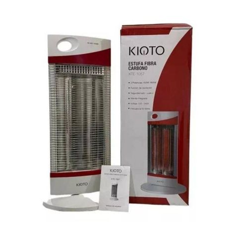 Estufa Calefactor Fibra De Carbono 900W Blanco-2