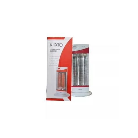 Estufa Calefactor Fibra De Carbono 900W Blanco-1