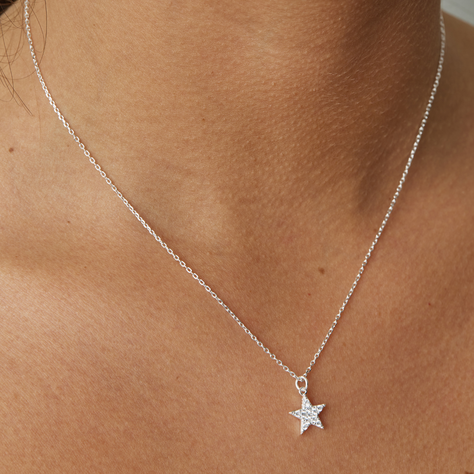 Collar Estrella Circones plata Hadara Joyas-1