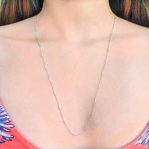 Collar Inés Tubo Enchapado Oro 18K-2