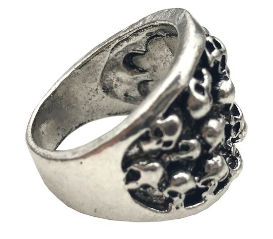 Anillo Aleacion Acero Calaveritas N° 10-2