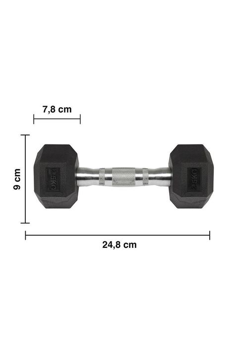 Mancuerna Hexagonal 2,5 Kg Negro-2