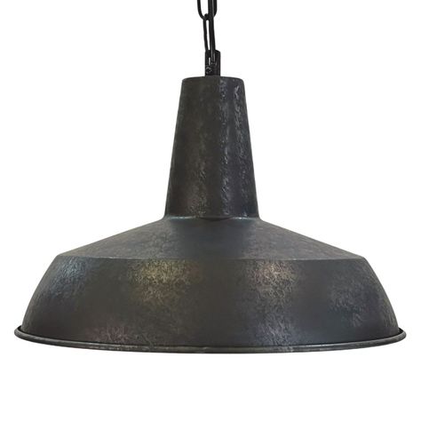 Lámpara Colgante E-27 Diseño Oxidado Con Cadena-1