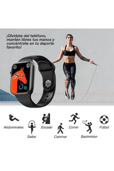 Smartwatch Reloj Inteligente W12 Pro Negro-3