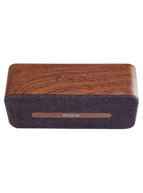 Parlante Aiwa Bluetooth Madera Awp-70bt Marron-1