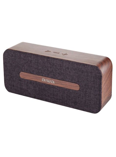 Parlante Aiwa Bluetooth Madera Awp-70bt Marron-0