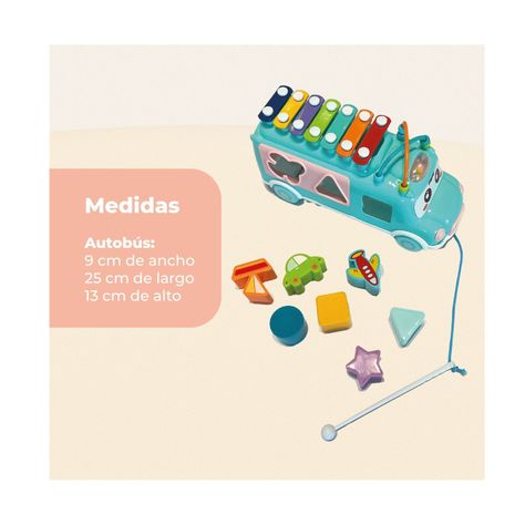 Juguete Autobús Música y Figuras Bebé y Niños-2