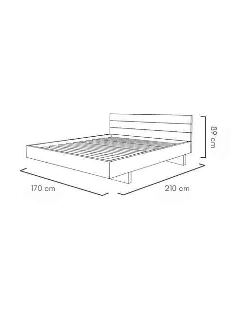 Cama OMI Color Castaño Queen-1