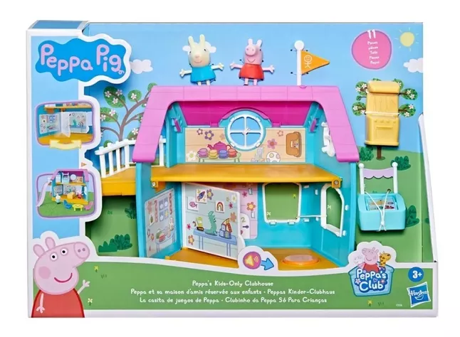 Peppa Pig Casa Club De Juegos Incluye Peppa George-0