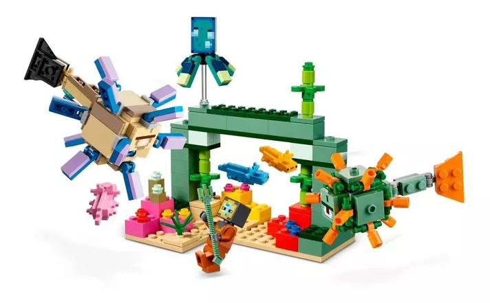 Lego Minecraft - La Batalla Contra El Guardián 255 Piezas-2