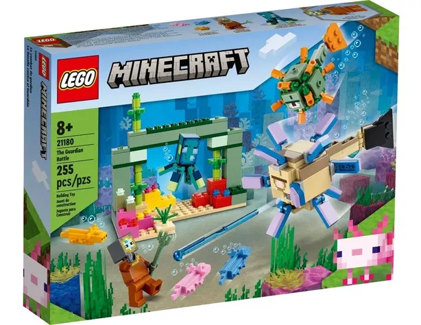 Lego Minecraft - La Batalla Contra El Guardián 255 Piezas-0