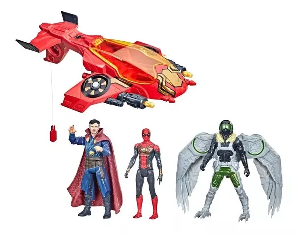 Figura Spiderman No Way Home - Aracno Jet De Escape Diverti-1