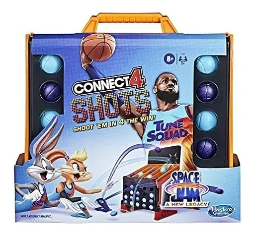 Space Jam 2 Connect 4 Shots Basket - Juego Mesa - Hasbro-0