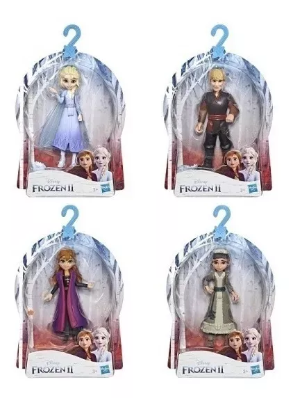 Pack 4 Figuras Mini Frozen Elsa Anna Kristoff-0