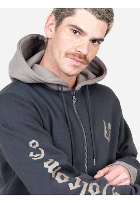 Poleron Clarity Gris Hombre Volcom-2
