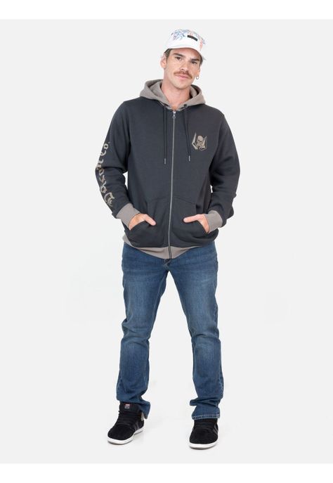Poleron Clarity Gris Hombre Volcom-3