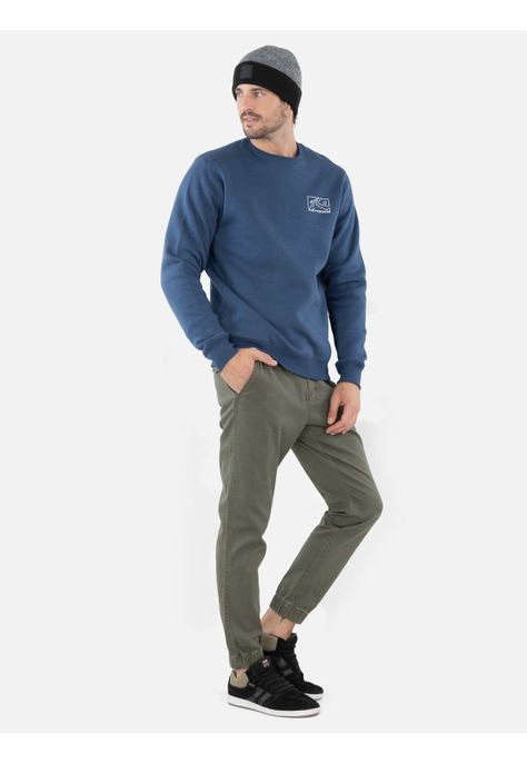 Poleron Vault Denim Hombre Rusty-3
