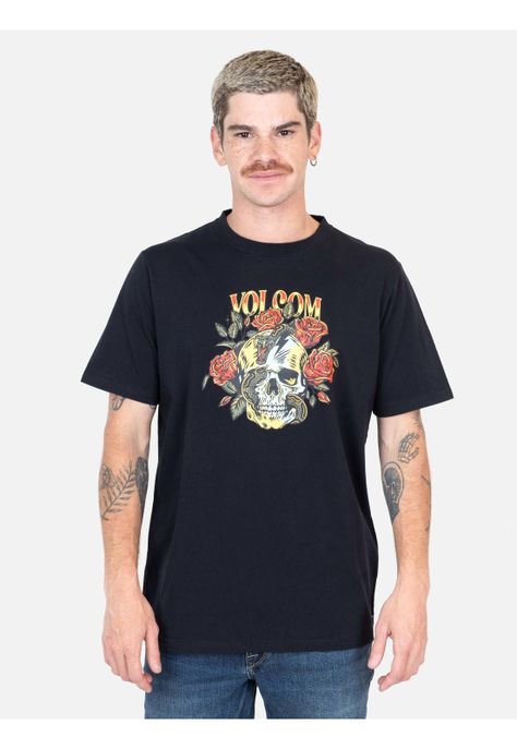 Polera MC Undaground Negro Hombre Volcom-0
