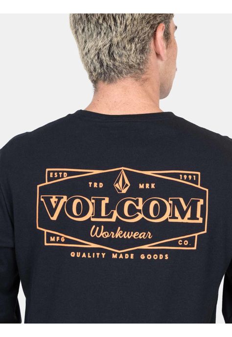 Polera ML Boardium Negro Hombre Volcom-2