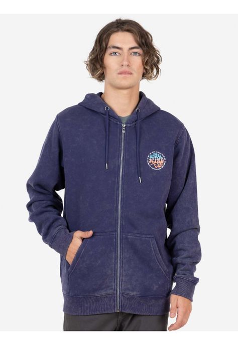 Poleron THE OUR KIND 85 ZIP Hombre Morado Rusty-0