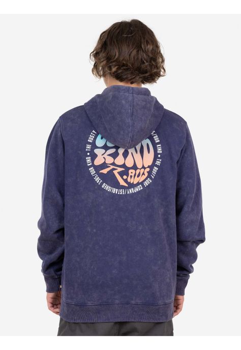 Poleron THE OUR KIND 85 ZIP Hombre Morado Rusty-1
