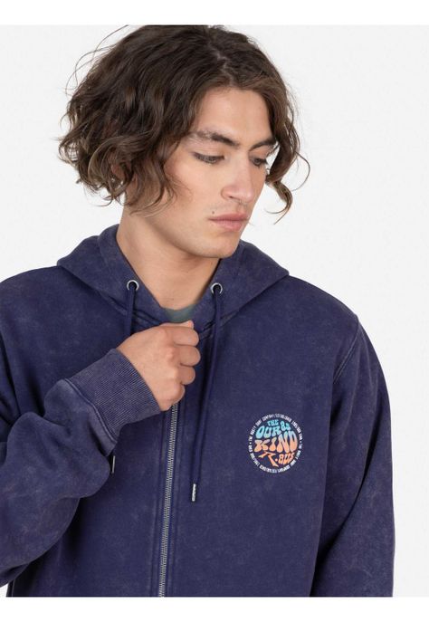 Poleron THE OUR KIND 85 ZIP Hombre Morado Rusty-3