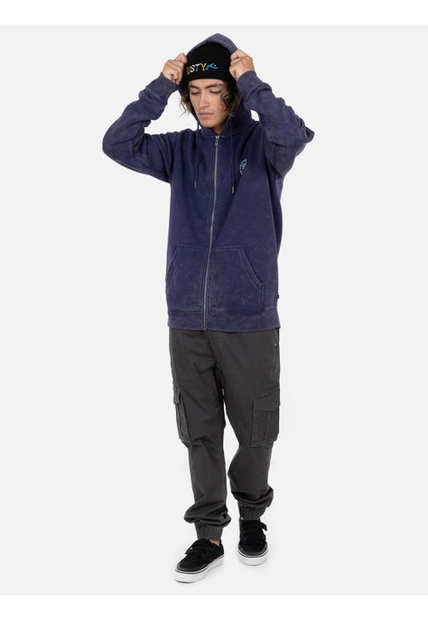 Poleron THE OUR KIND 85 ZIP Hombre Morado Rusty-4