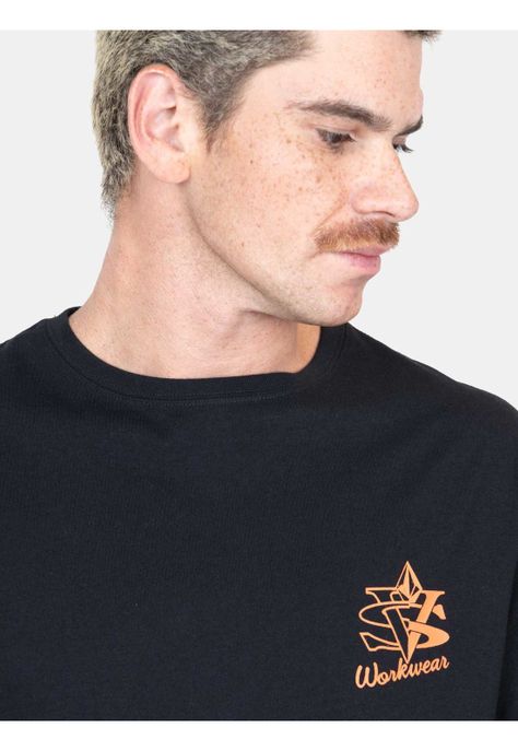 Polera ML Excavator Negro Hombre Volcom-2