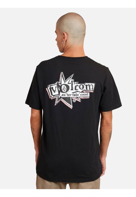 Polera M/C Volcom Ent Logo Negro Hombre Volcom-1