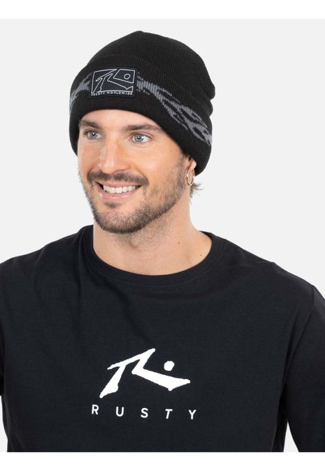Gorro Rusty beanie Negro Hombre Rusty-1