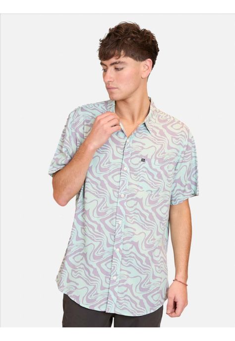Camisa M/C Madness Ss Multicolor Hombre Rusty-0