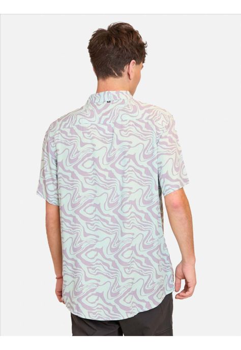 Camisa M/C Madness Ss Multicolor Hombre Rusty-1