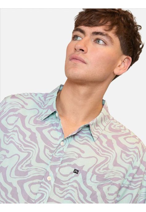 Camisa M/C Madness Ss Multicolor Hombre Rusty-2