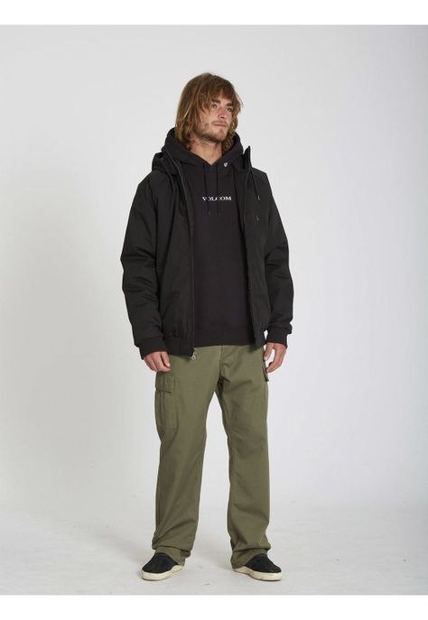 Chaqueta Hernan 5K Jacket Hombre Negro Volcom-6