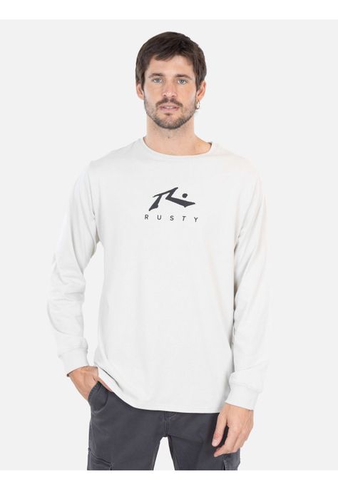 Polera ML Wavepunk Gris Hombre Rusty-0