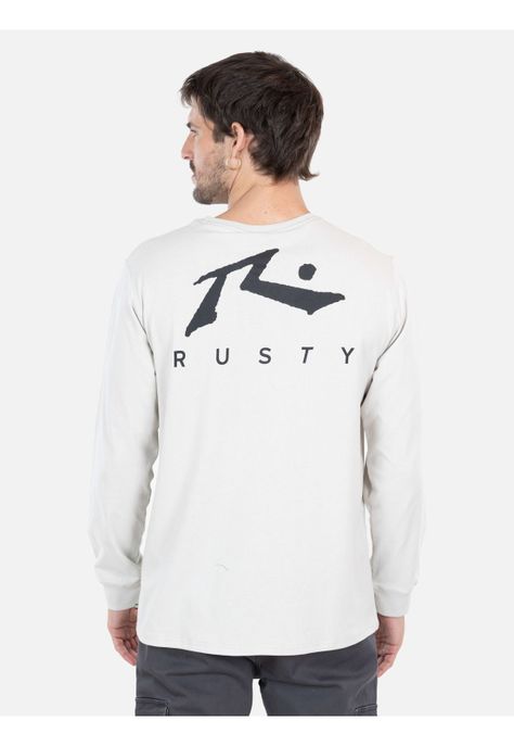 Polera ML Wavepunk Gris Hombre Rusty-1