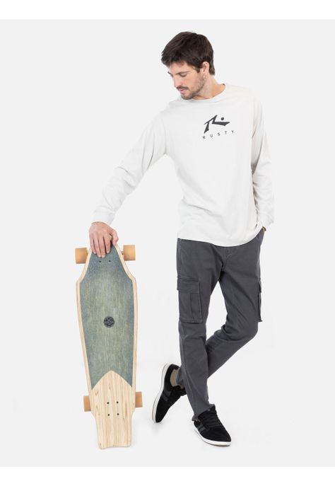 Polera ML Wavepunk Gris Hombre Rusty-3