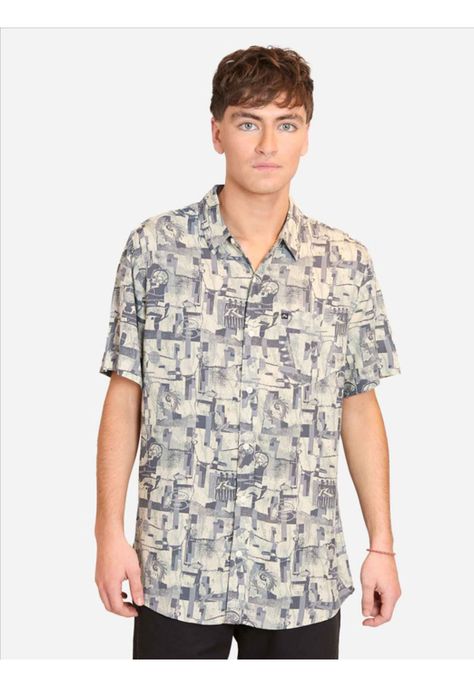 Camisa M/C Human Beings Ss Multicolor Hombre Rusty-0