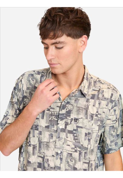 Camisa M/C Human Beings Ss Multicolor Hombre Rusty-2