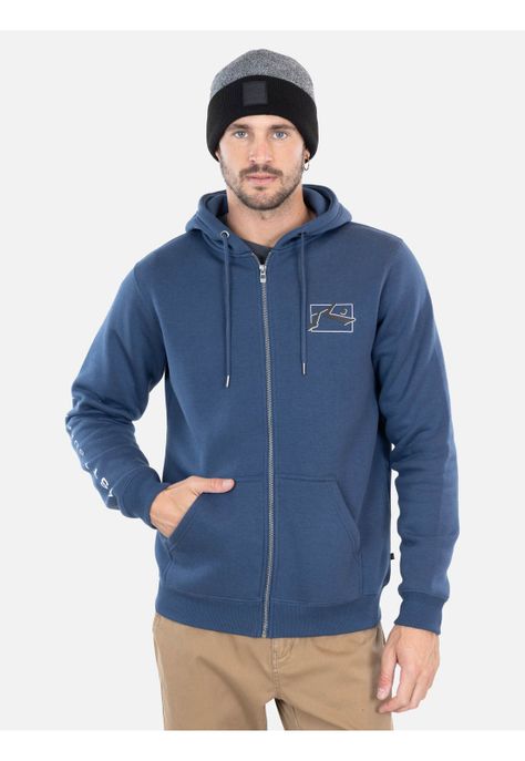 Poleron Vertex Denim Hombre Rusty-0